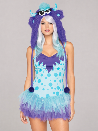 Monster cosplay costume with hood and leg warmers