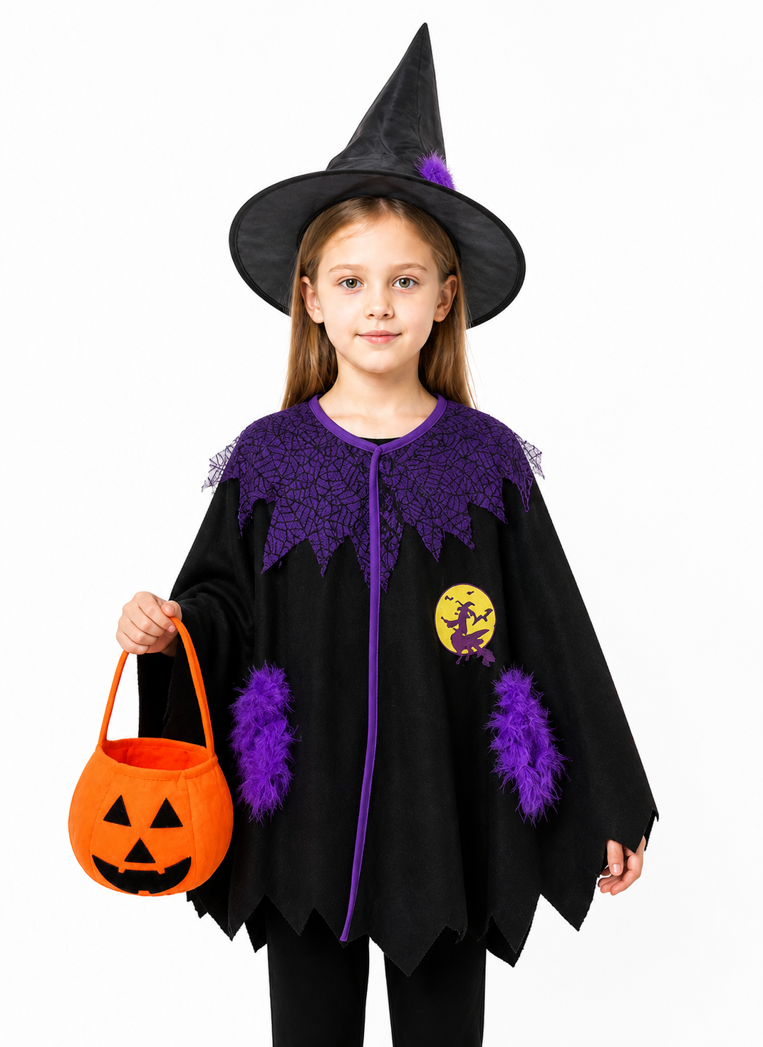 Masquerade Costume with Cape, Hat, and Bag Costume Capes detail 3