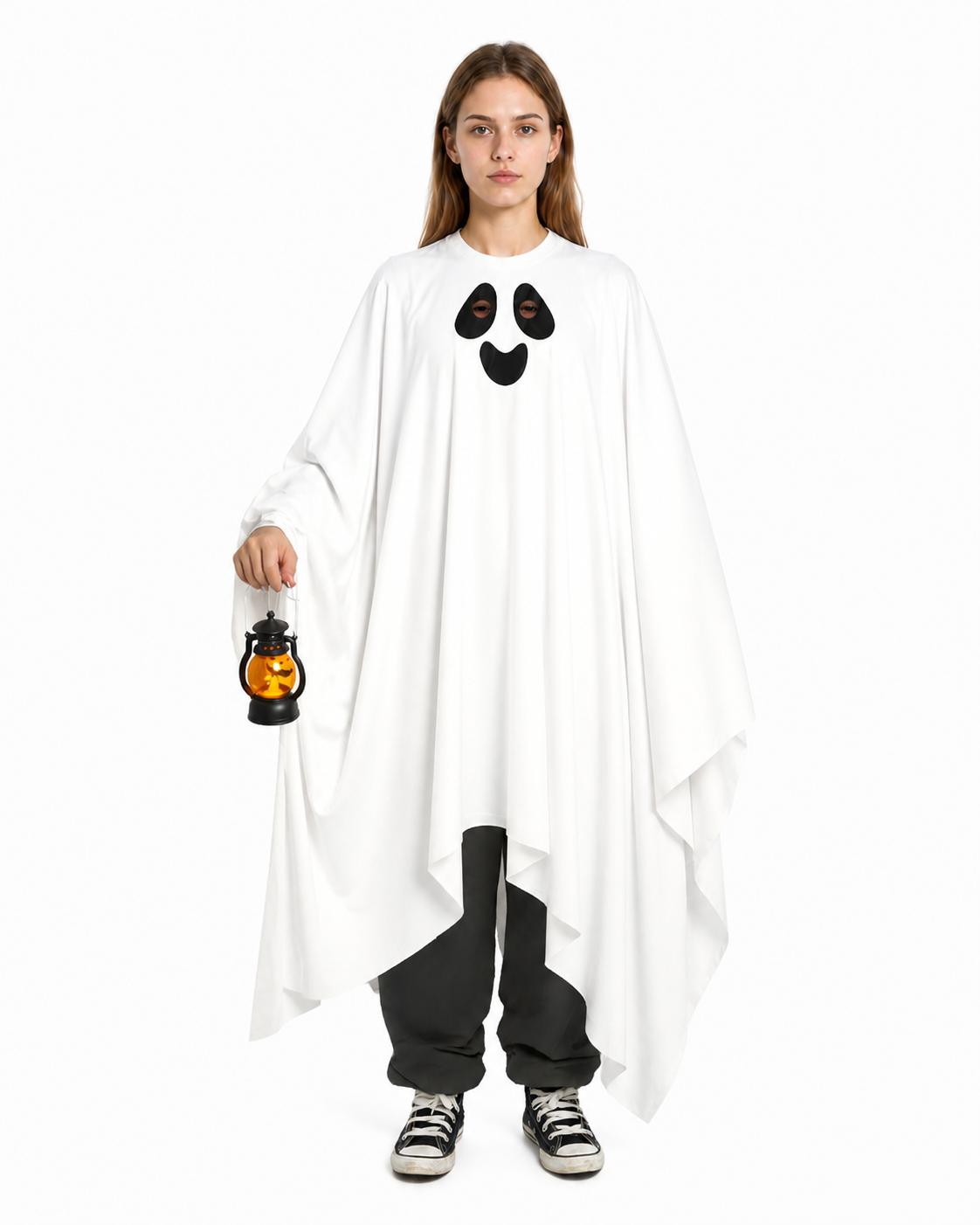 Hooded Ghost Costume with Long Hem Costumes detail 3
