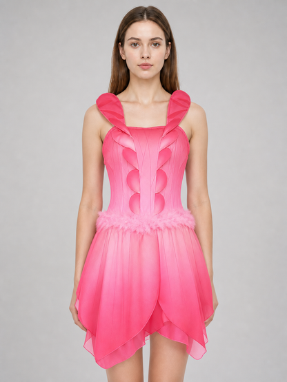 Pink “Flower Fairy” Cosplay Dress