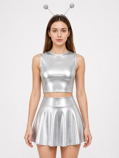 Silver Stage Costume with Antenna Costumes detail 3