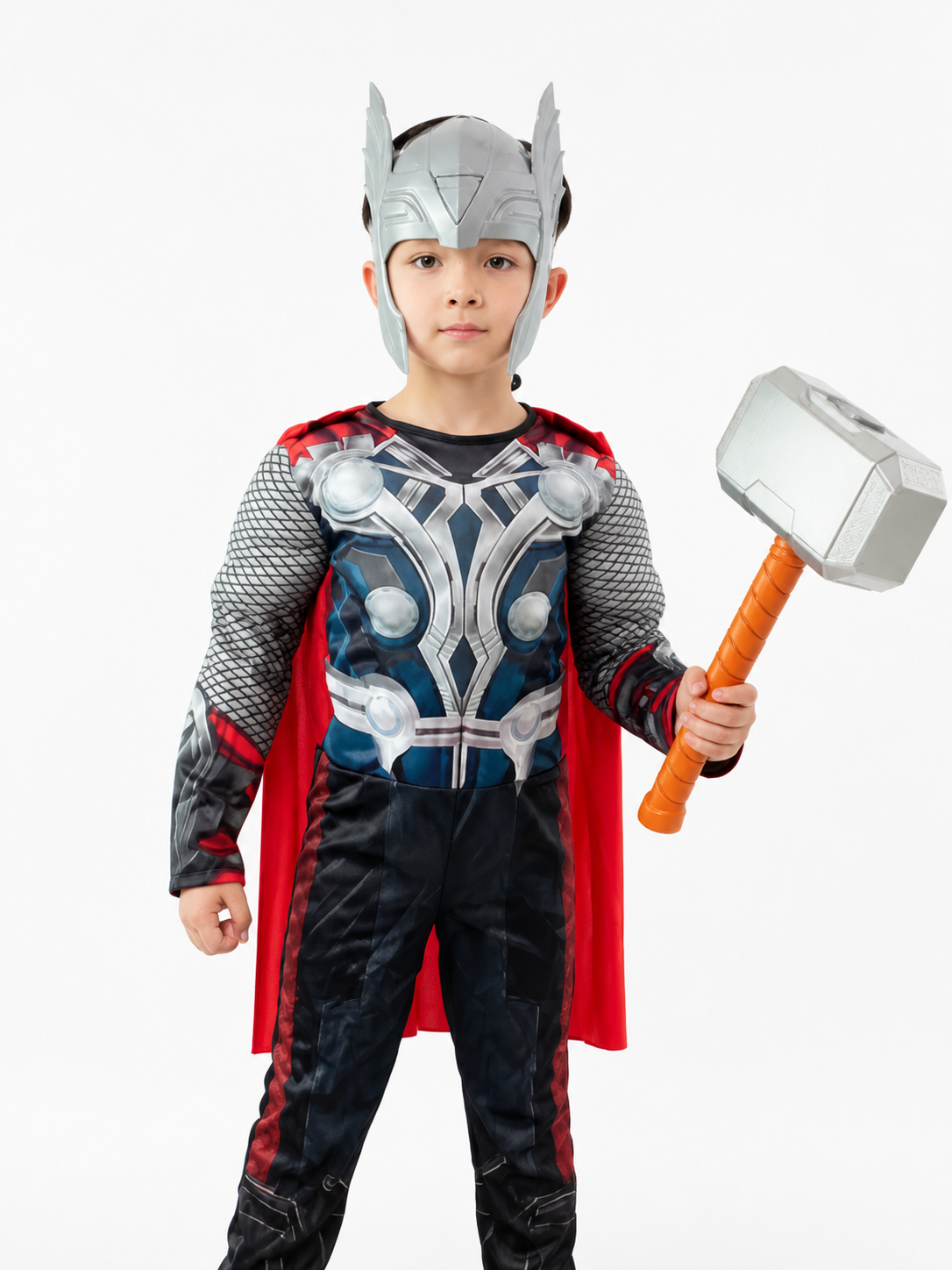 Thor Halloween Carnival Jumpsuit Costume with Hammer Costumes detail 2