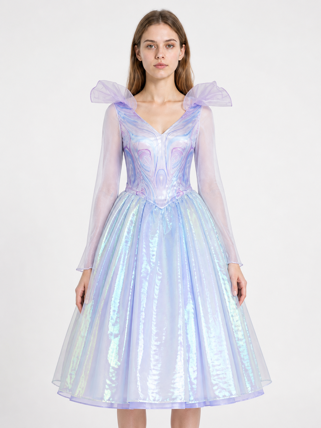 Light Purple Cosplay Dress with Full Skirt for Glinda Costume Dresses detail 2