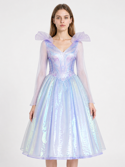 Light Purple Cosplay Dress with Full Skirt for Glinda Costume Dresses detail 2