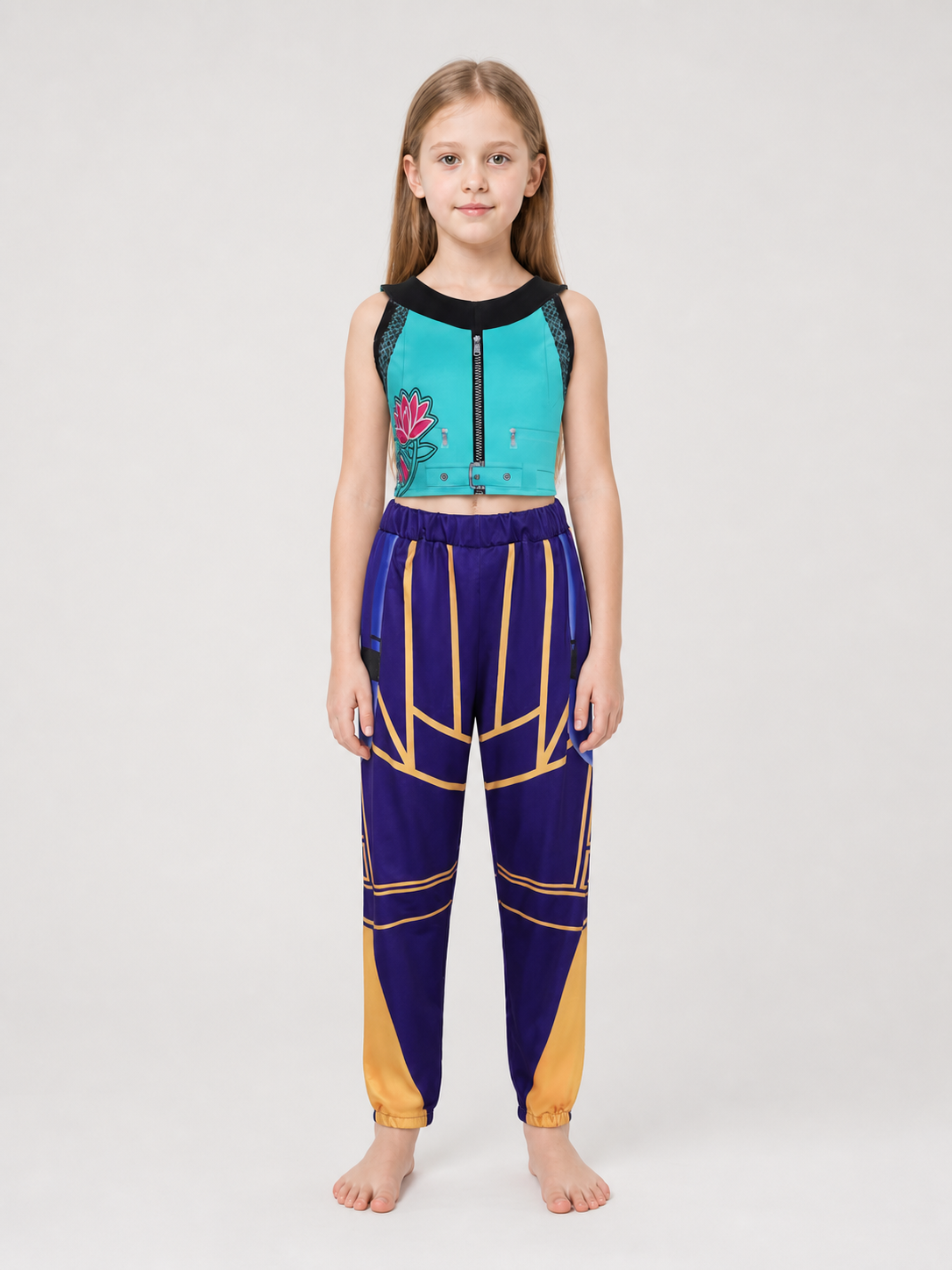 Zoe Cosplay Costume: Zip-Up Top and Pants Costumes detail 3