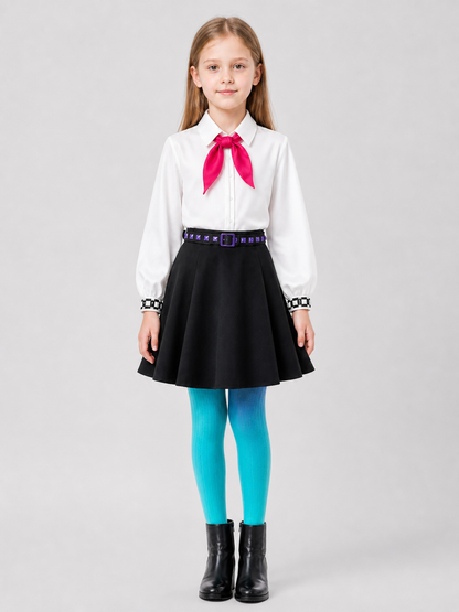 Billy Cosplay Costume, School Style, 4 Pieces Costumes detail 3