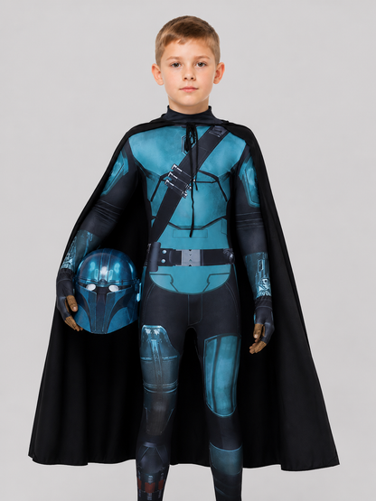 Mandalorian Star Wars Cosplay Costume with Cape and Helmet Costume Capes detail 3