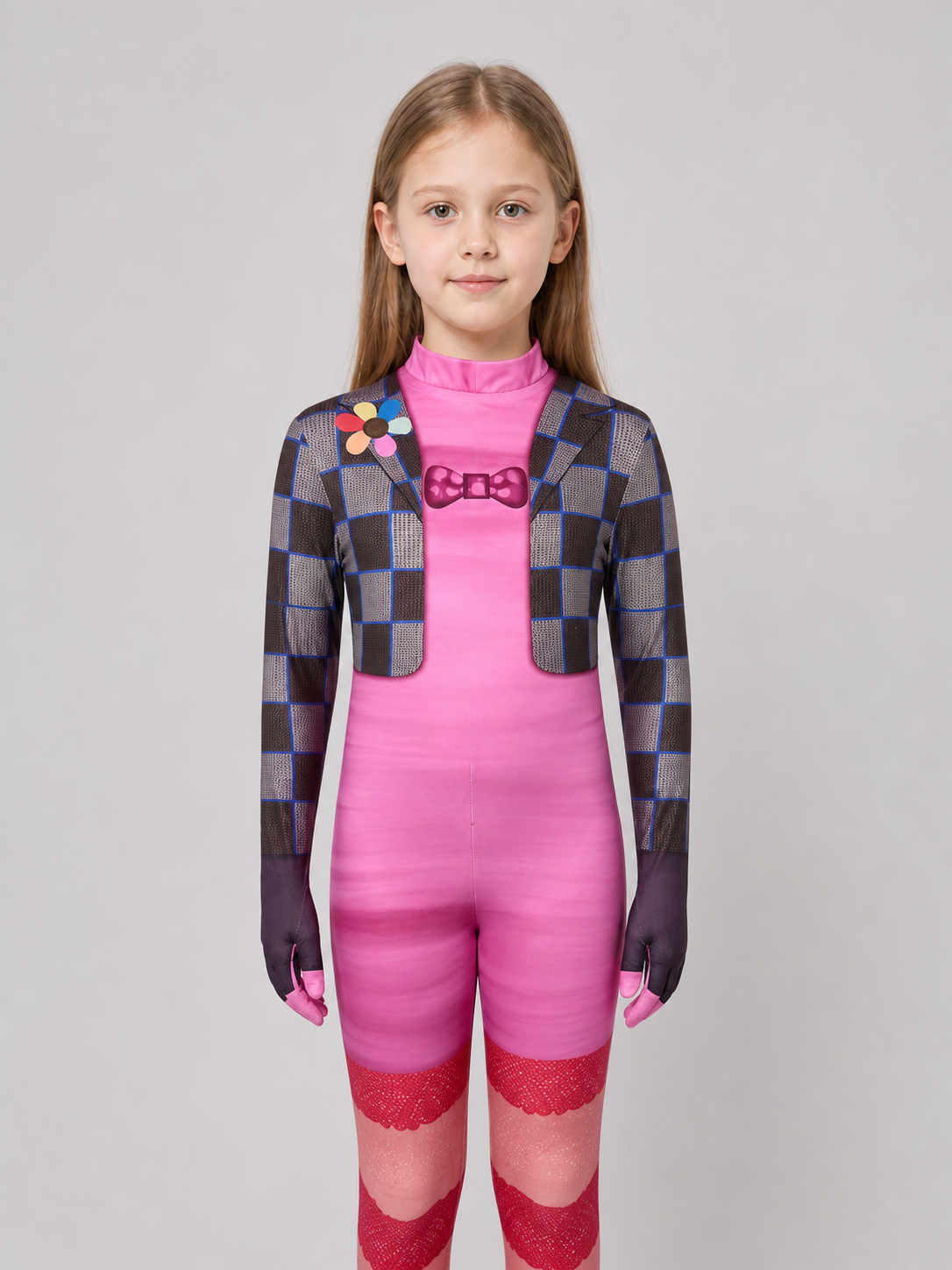 Inside Out 2 Cosplay Costume, Pink Jumpsuit