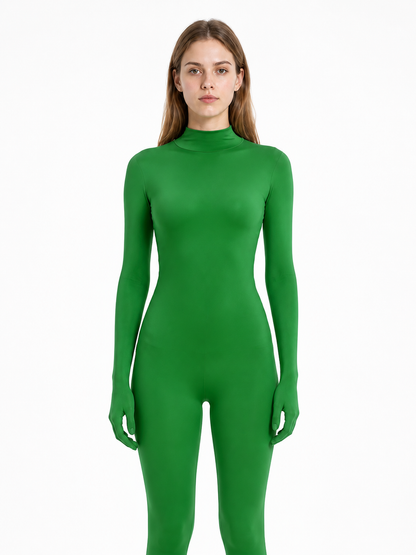 Green Jumpsuit with Covered Hands and Feet product detail 2
