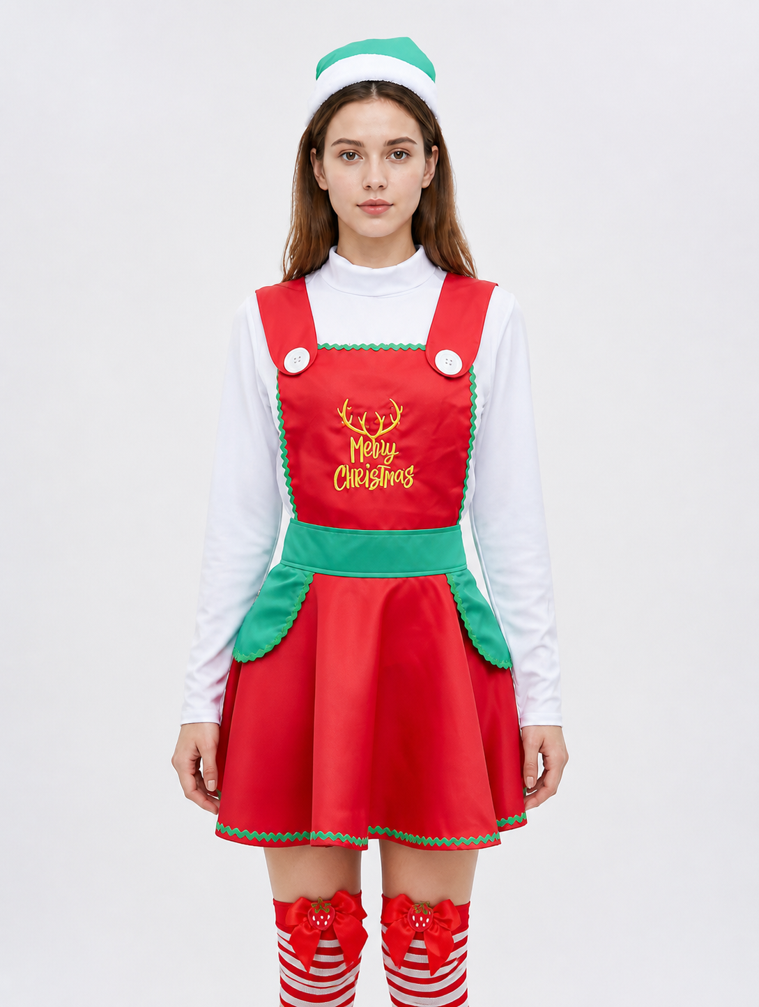 New Year's Costume with Hat, Deer Dress Costume Dresses detail 3