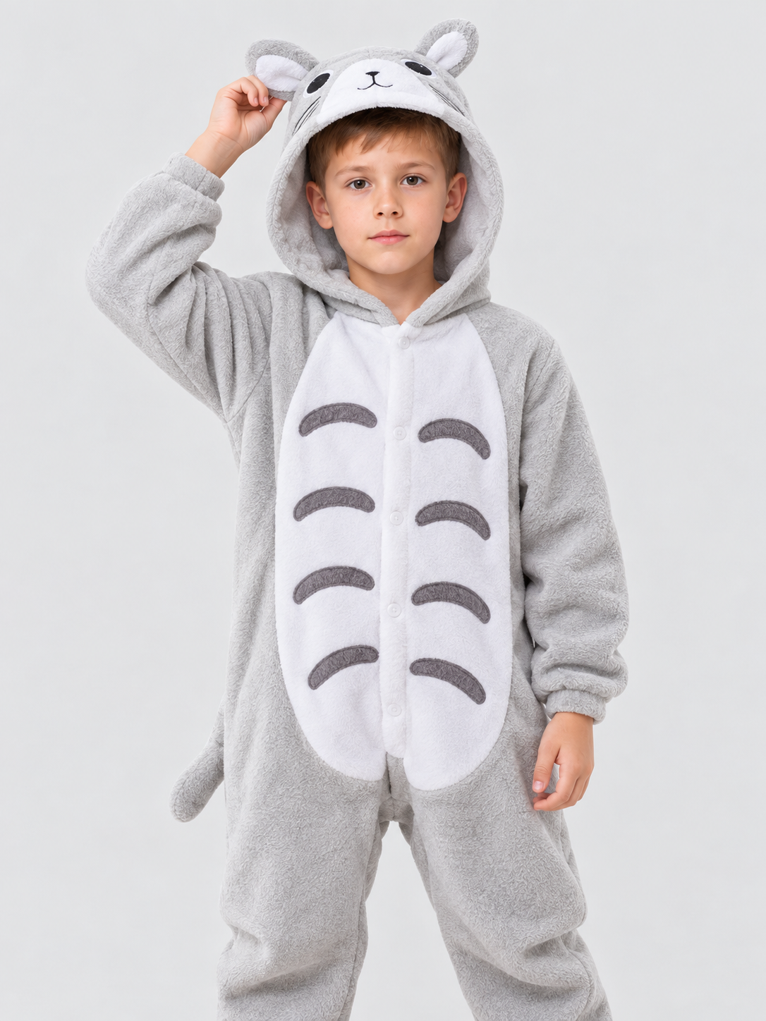 Kids' Insulated Hooded Pajama Jumpsuit