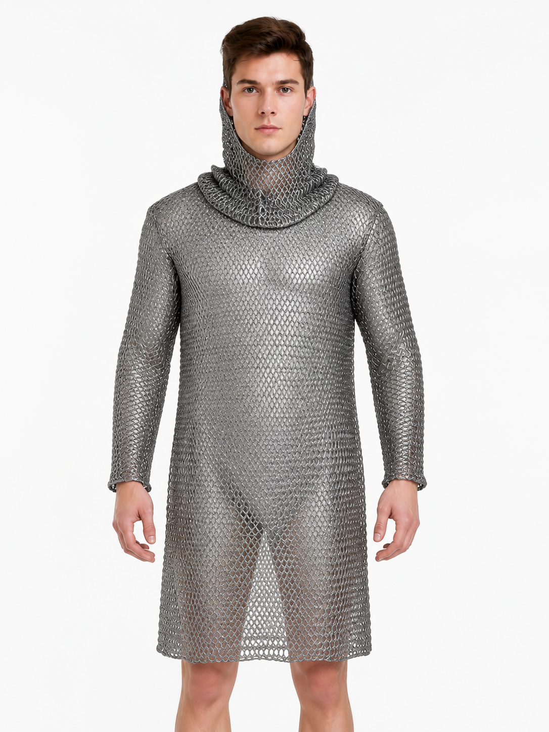 Hooded Long-Sleeve Dress, Above the Knee Costume Dresses detail 4