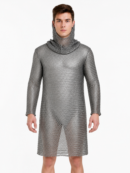 Hooded Long-Sleeve Dress, Above the Knee Costume Dresses detail 4