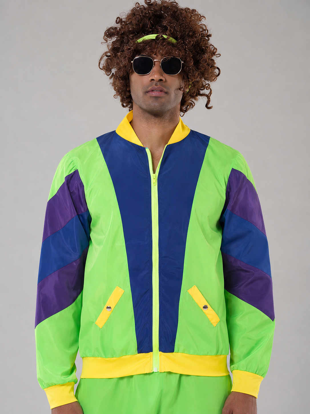 Stage Two-Piece Costume: Jacket and Pants, Colorblock