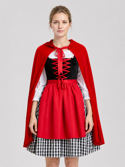 Halloween Red Riding Hood Cosplay Costume Costumes detail 3