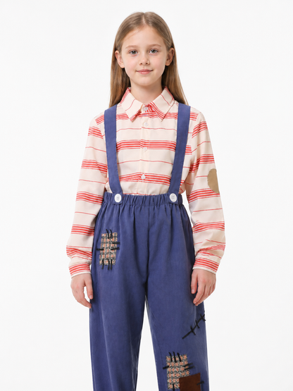 Pumpkin Stage Costume: Shirt and Overalls Costumes detail 3
