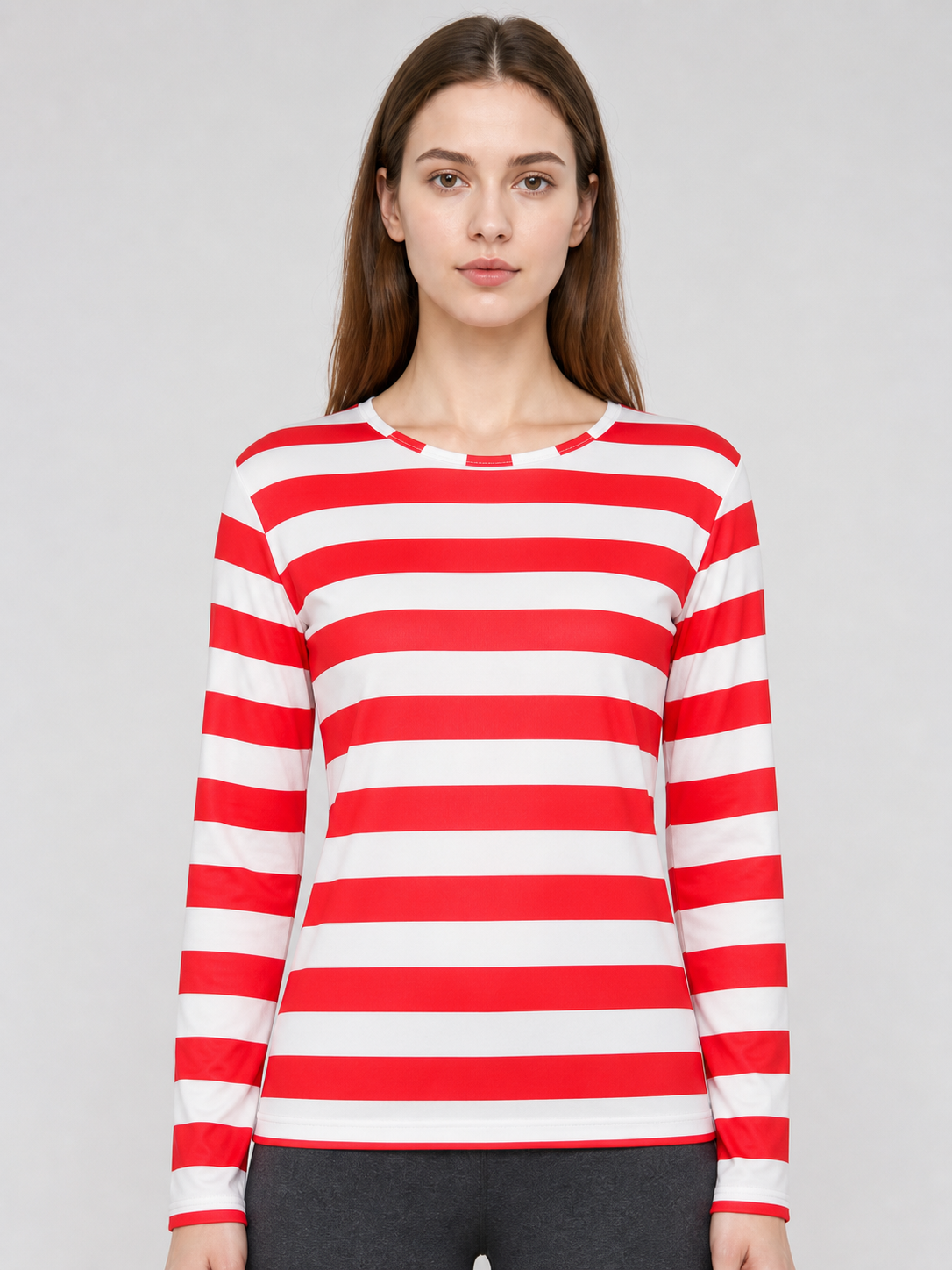 Wally Cosplay Costume in Red and White Stripes