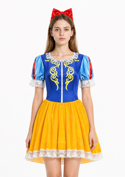 Plus-Size Princess Costume with Bow and Lace Costume Accessories detail 3