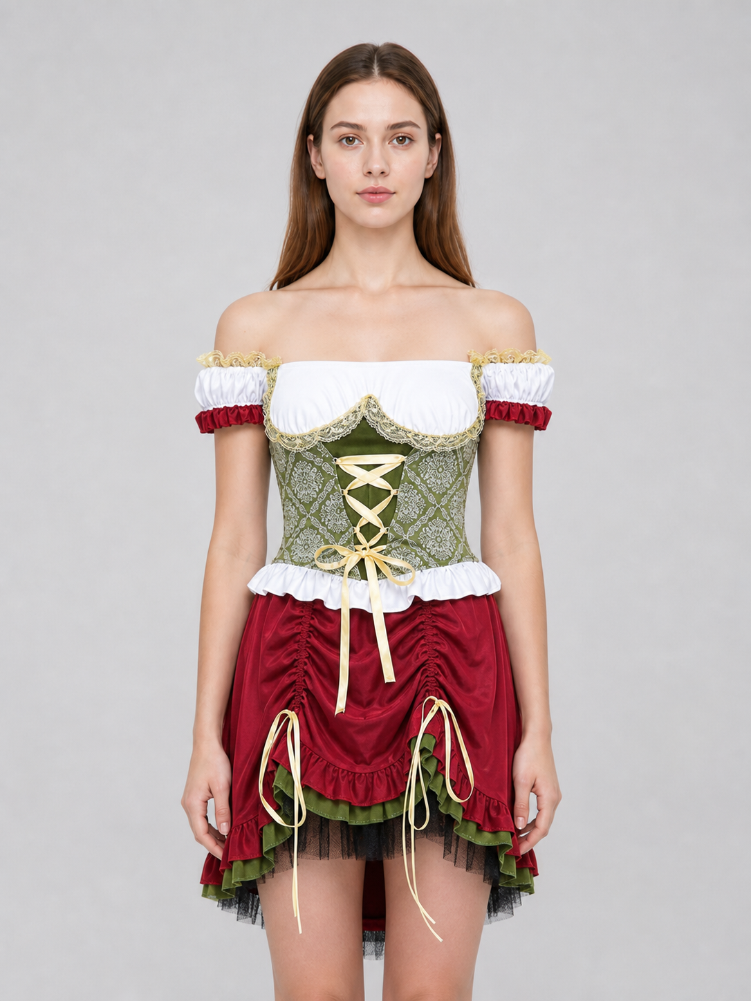 Bavarian-Style Carnival Dress for Oktoberfest