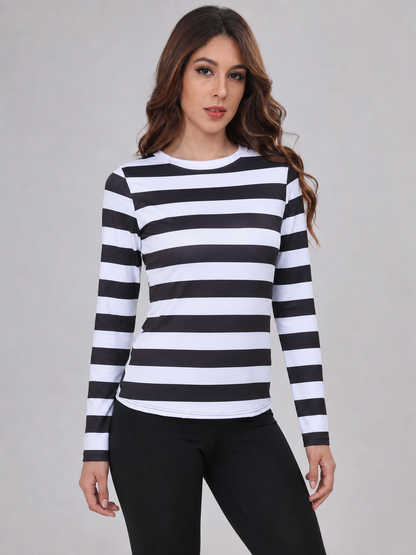 Thief Cosplay Costume, Striped Top and Pants Costumes detail 2