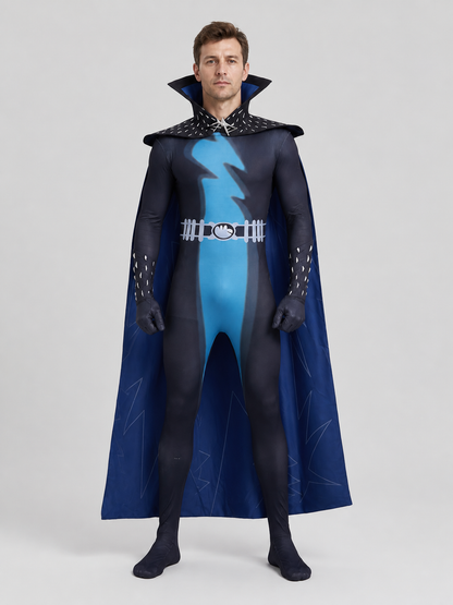 Megamind Cosplay Jumpsuit with Polyester Cape Costume Capes detail 3