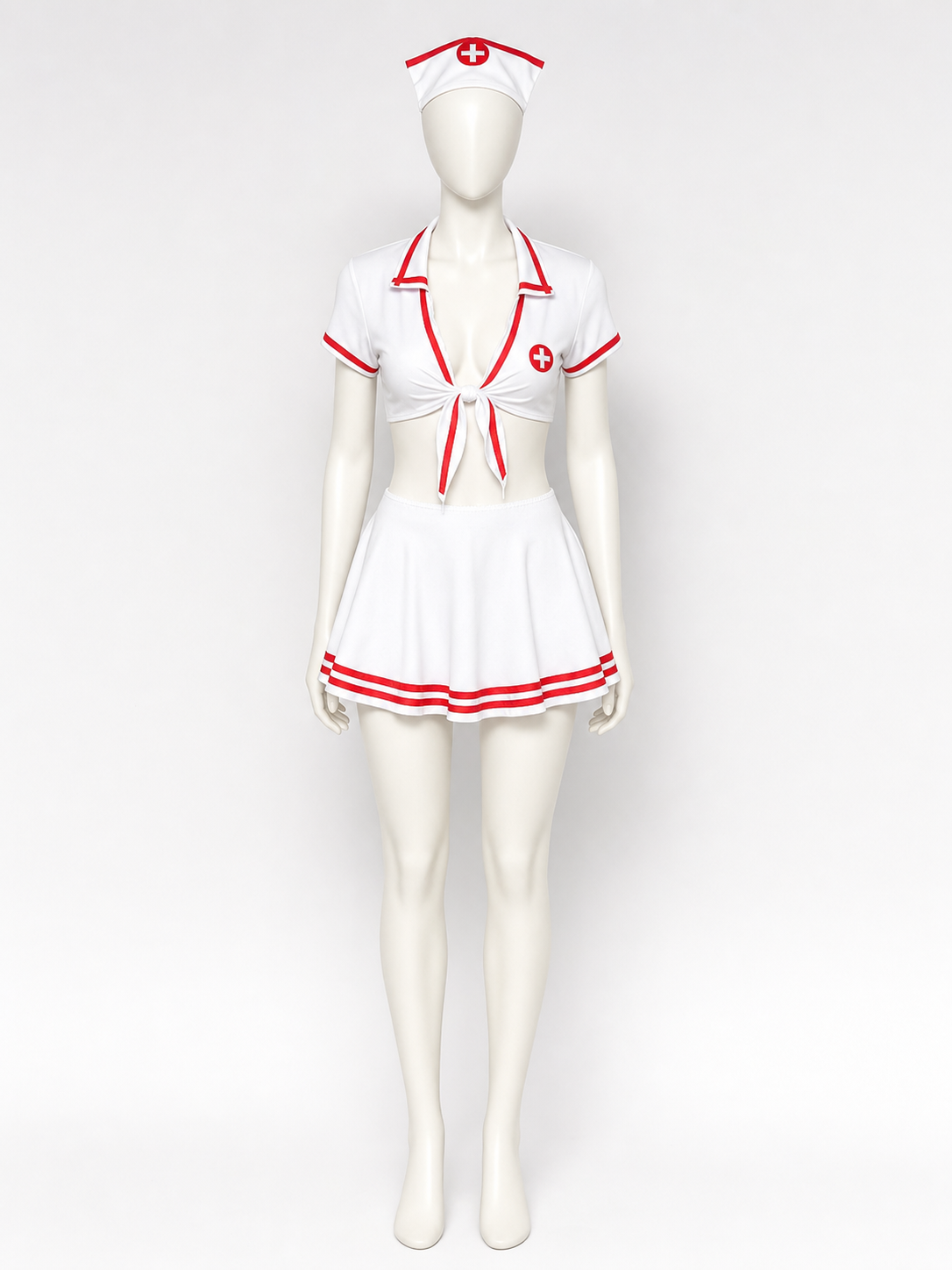 Nurse Costume with Skirt and Cap for Cosplay Costume Headwear detail 2