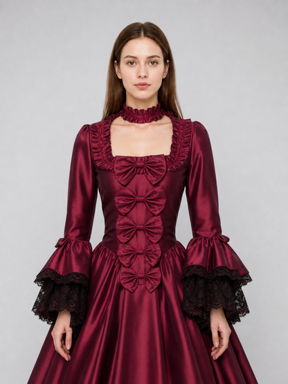 Gothic Floor-Length Dress for Costume Parties