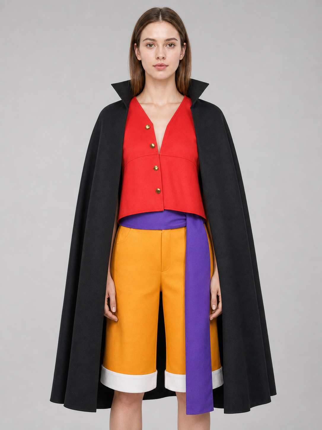 Luffy Cosplay Set from Wano with Cape
