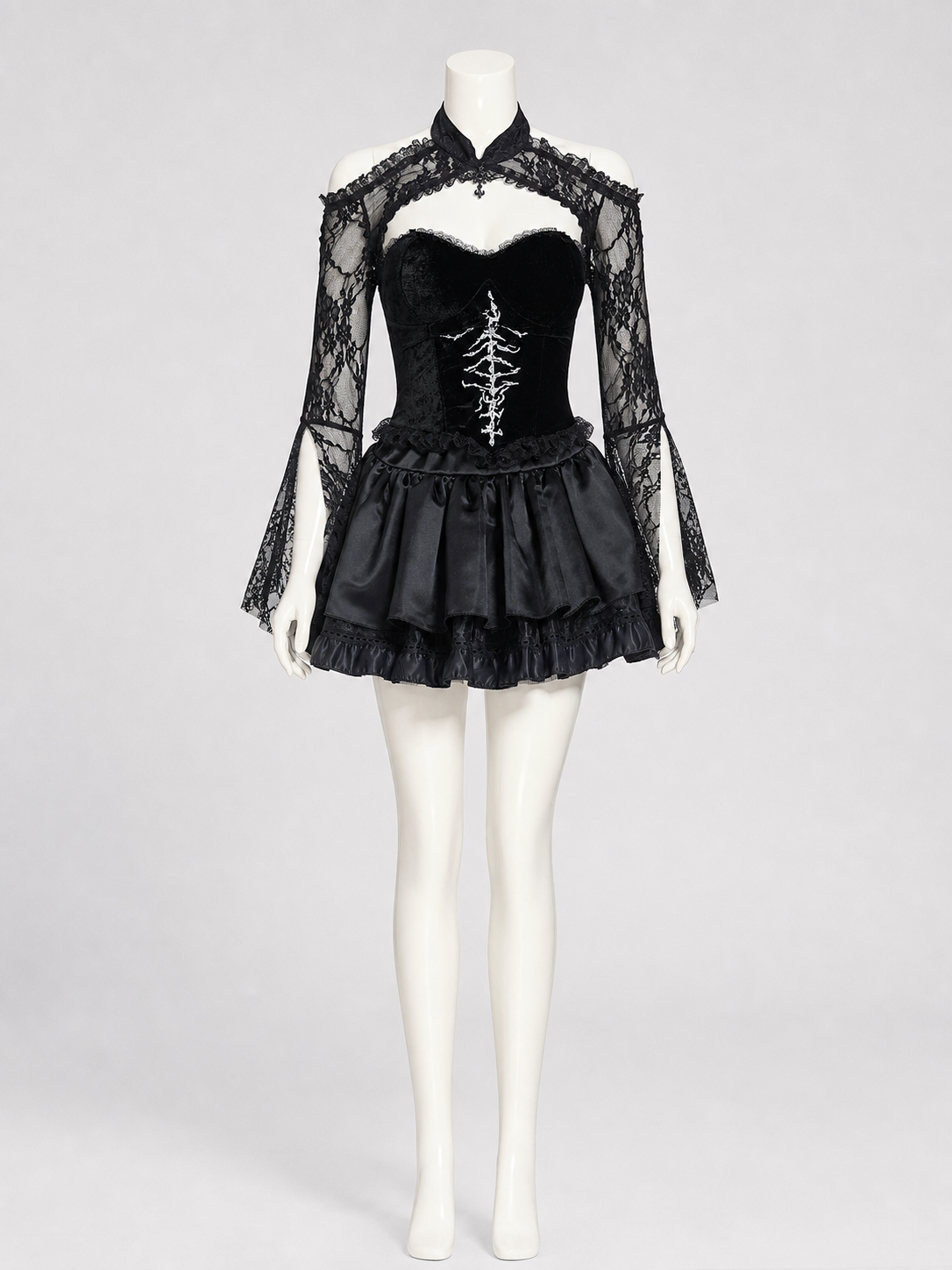 Gothic Lace Halloween Cosplay Dress Costume Dresses detail 2