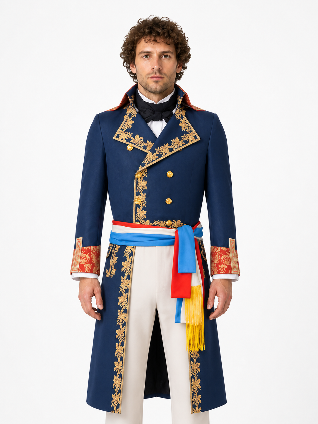 Theatrical Napoleon Costume with Gold Trim Costumes detail 3