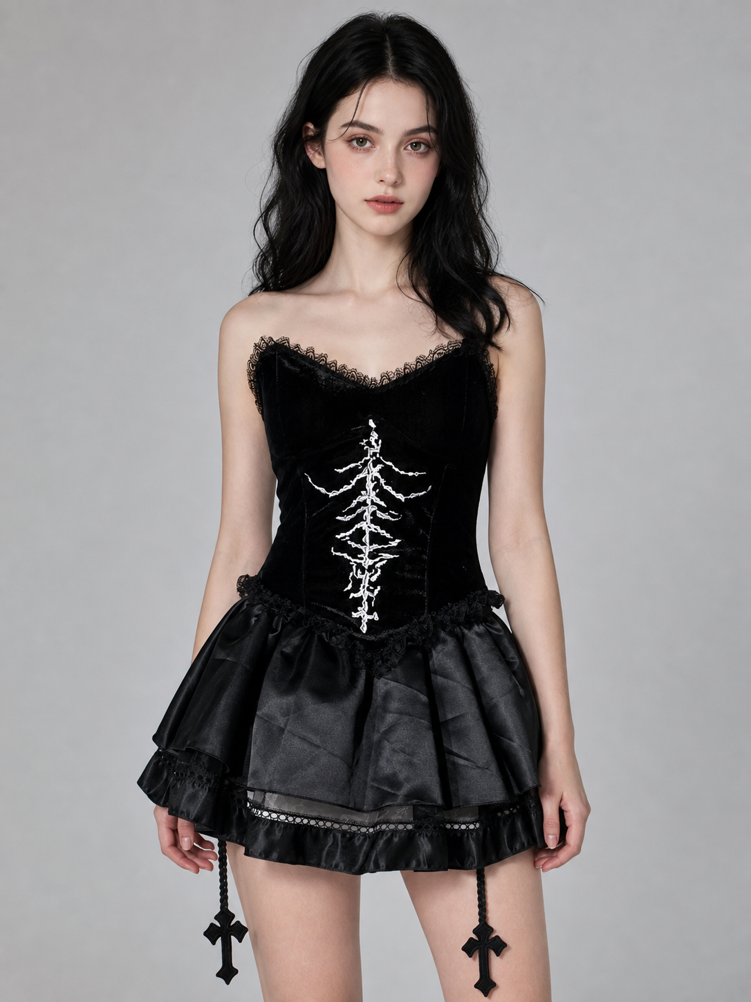 Gothic Lace Halloween Cosplay Dress