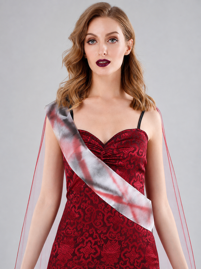 Vampire Costume with Dress and White Cape