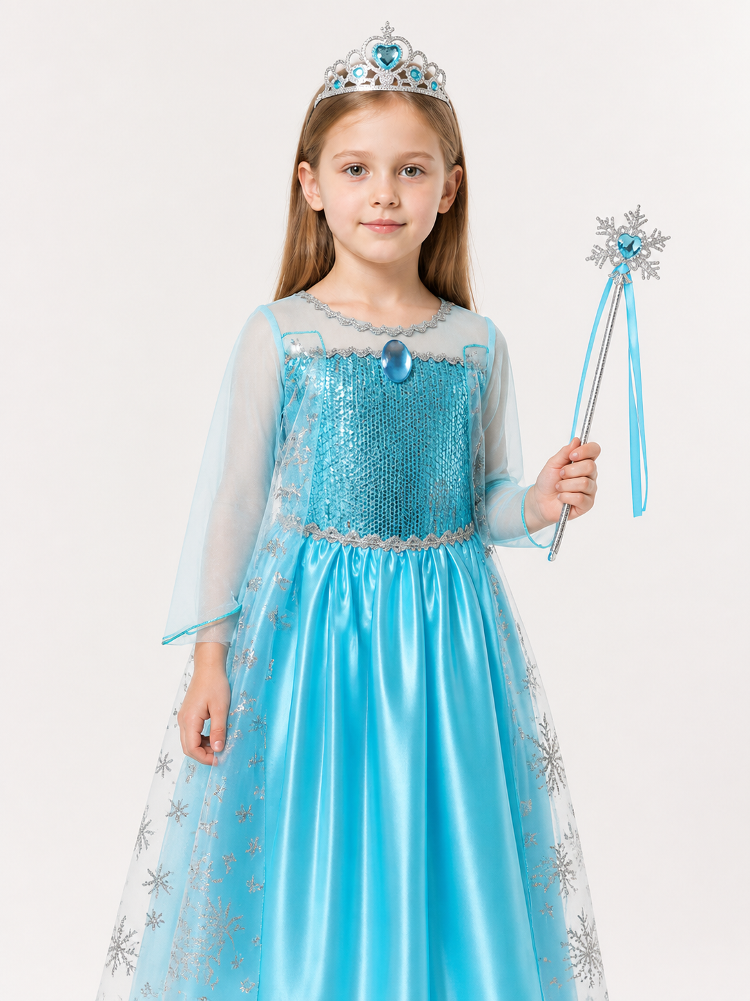 Snow Queen Costume for Halloween and Cosplay Costumes detail 2