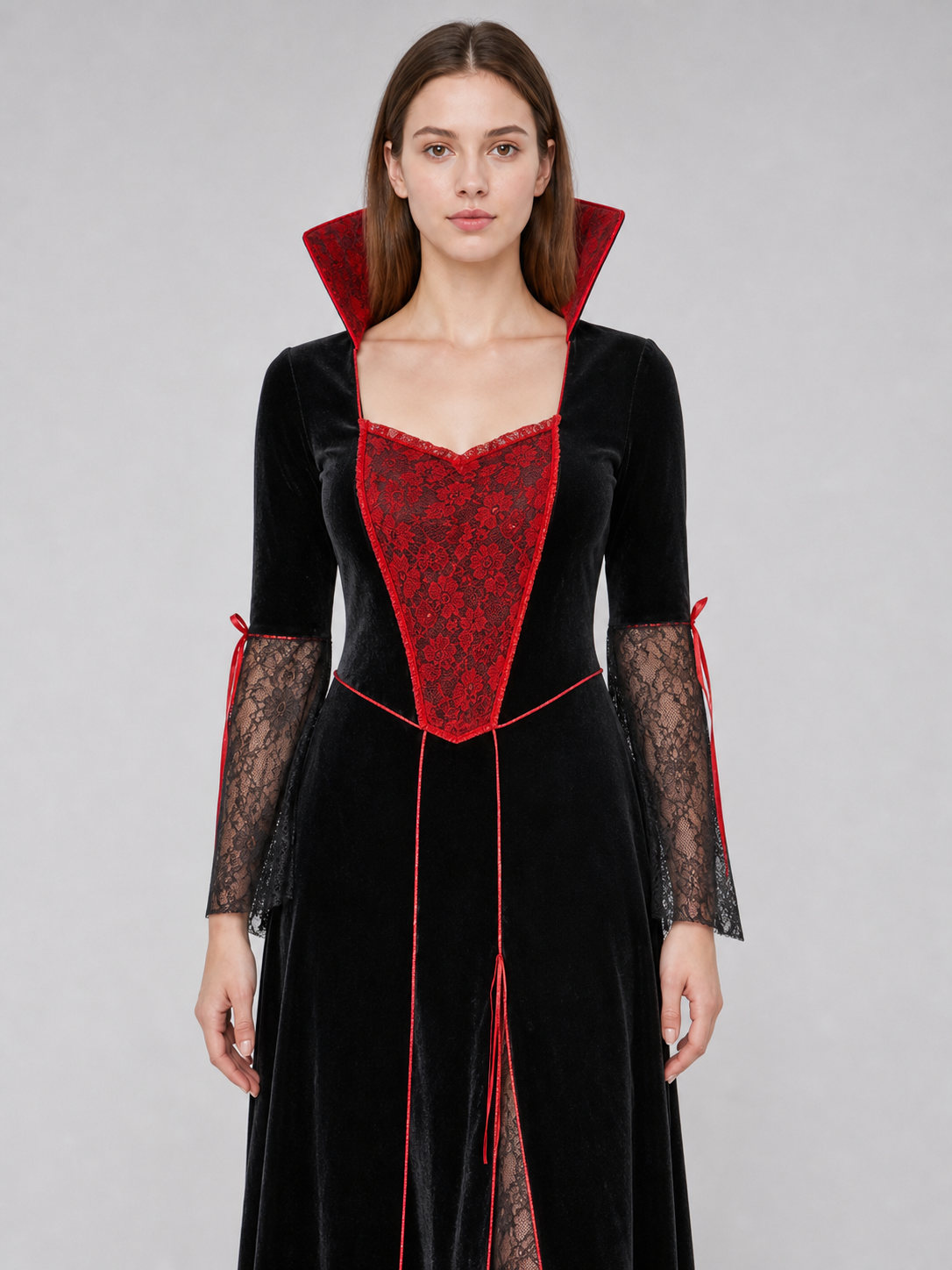 Gothic-Style Halloween Costume Dress