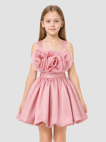 Children's set: bustier top and full skirt with flowers product detail 3