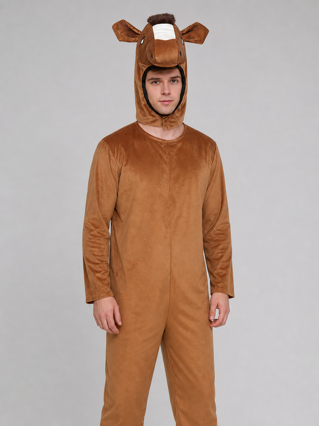 One-Piece Horse Costume with Hood for Performances