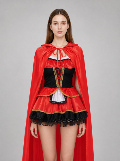 Little Red Riding Hood Carnival Costume with Cloak