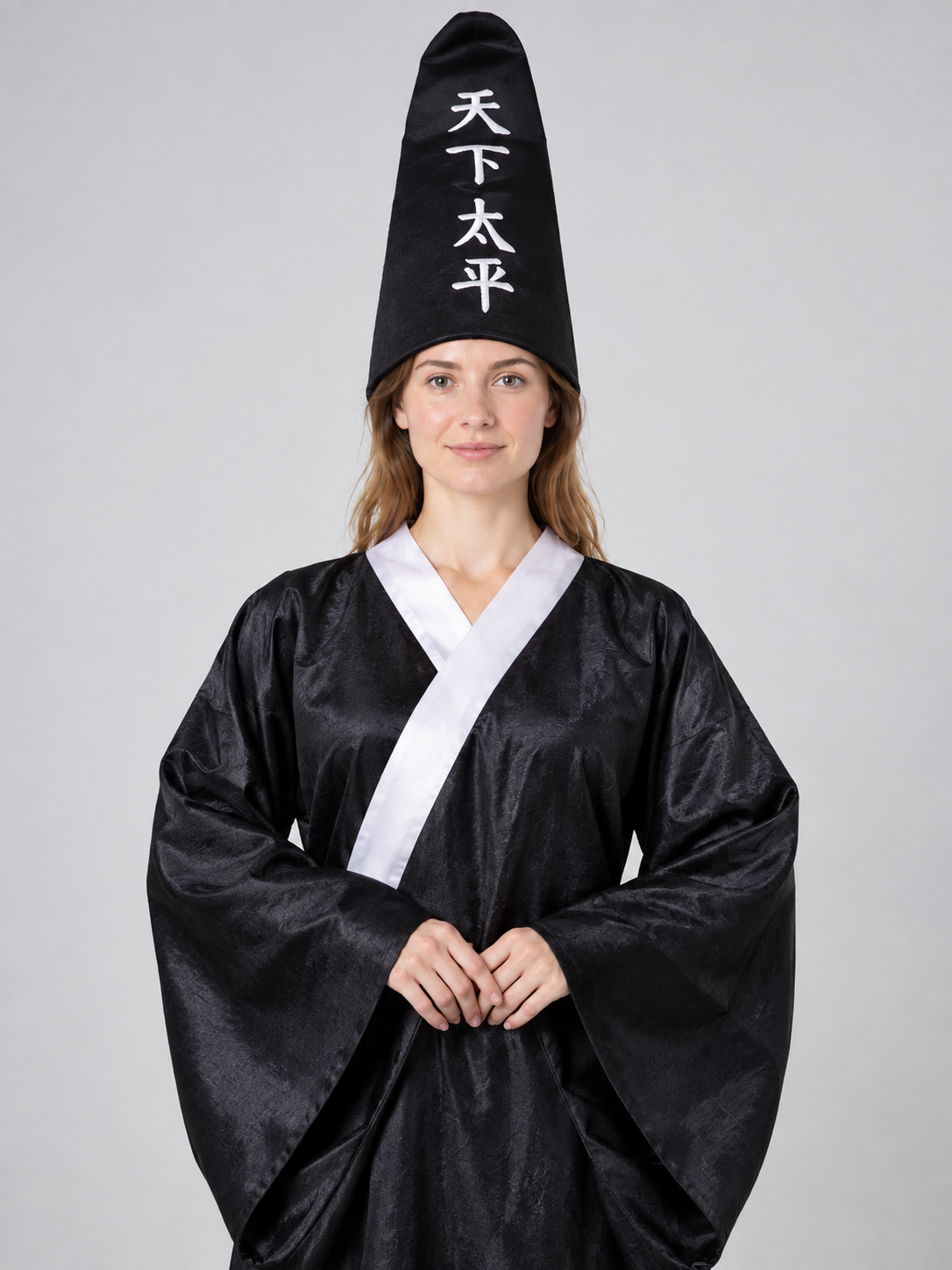 Halloween Carnival Costume: Black Robe, Hat