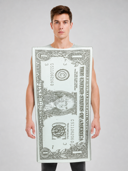 Costume in the Shape of a Large Dollar Bill