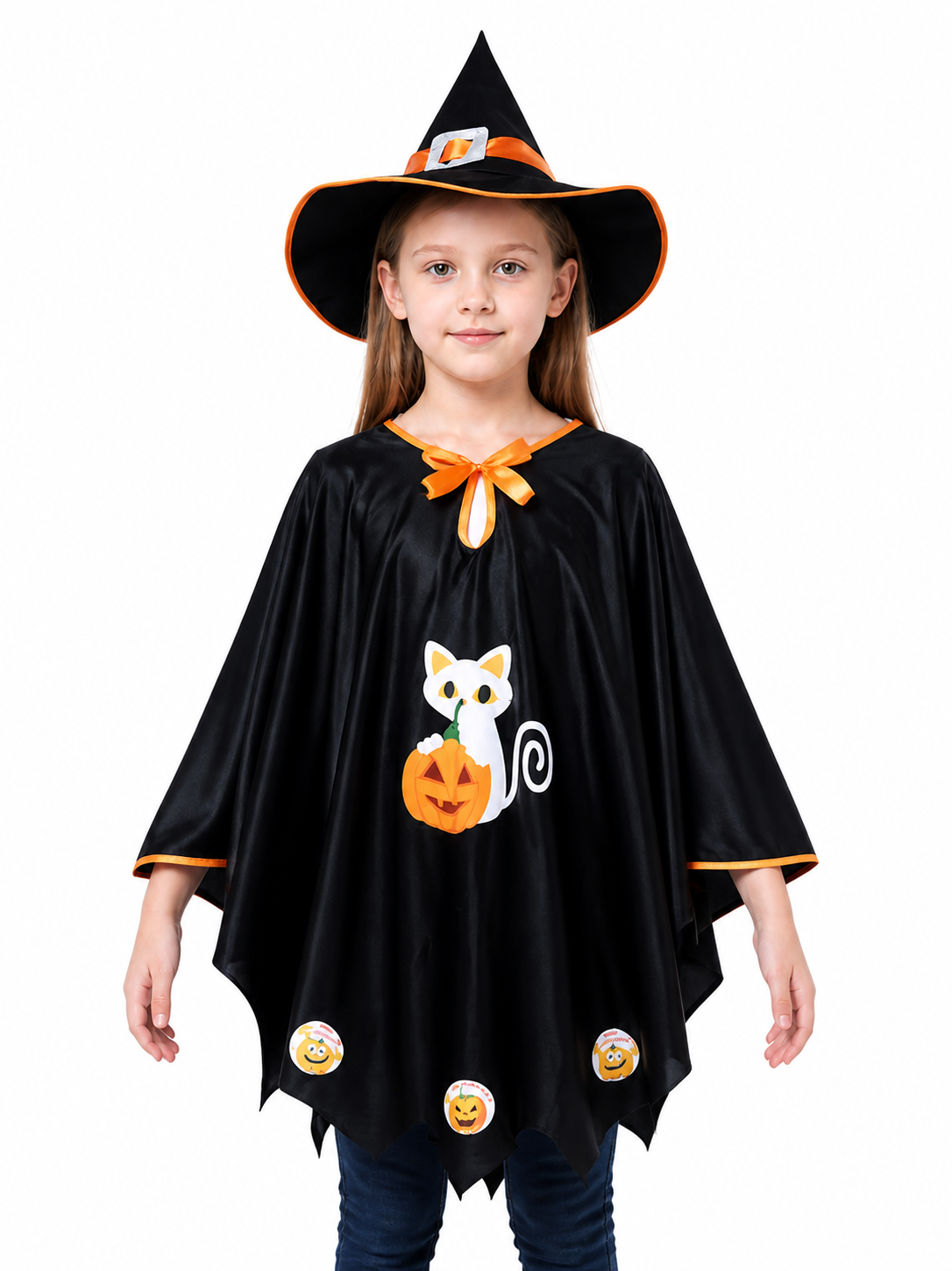 Witch Costume with Cape and Pointed Hat Costume Capes detail 3