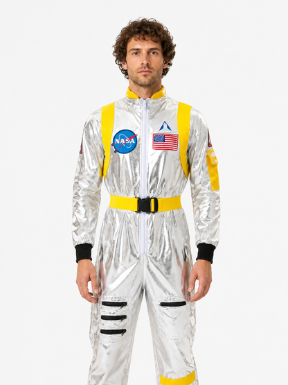 Astronaut Costume with NASA Patches for Cosplay Costumes detail 3