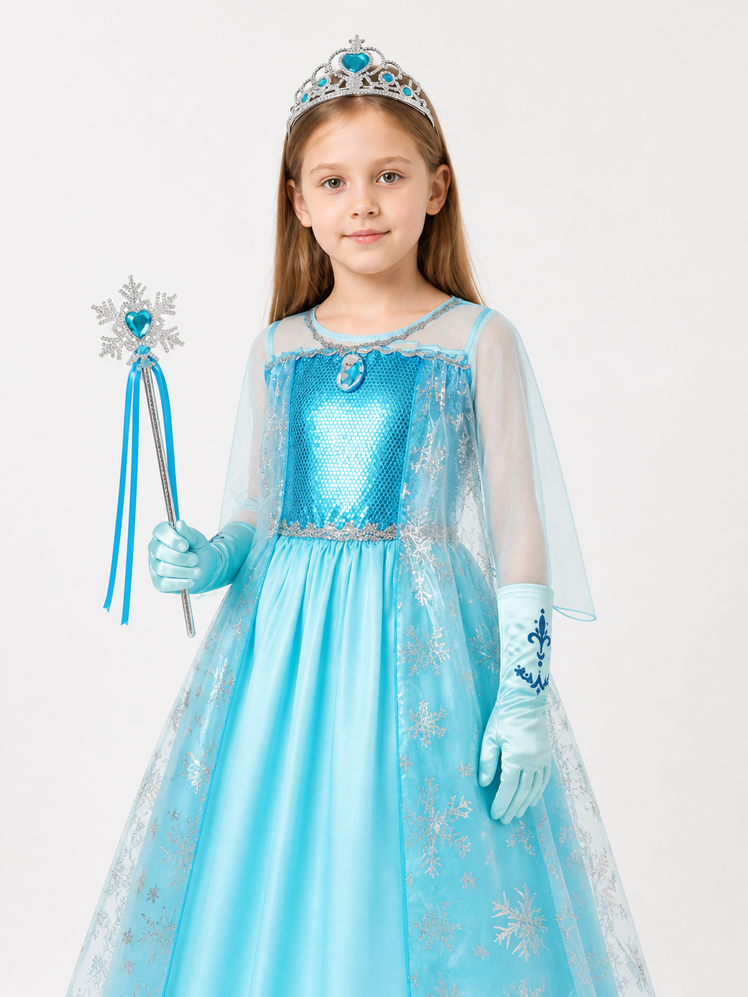 Snow Queen Costume for Halloween and Cosplay Costumes detail 2