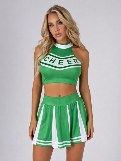 Cheerleading Costume: Striped Top and Skirt Costumes detail 3