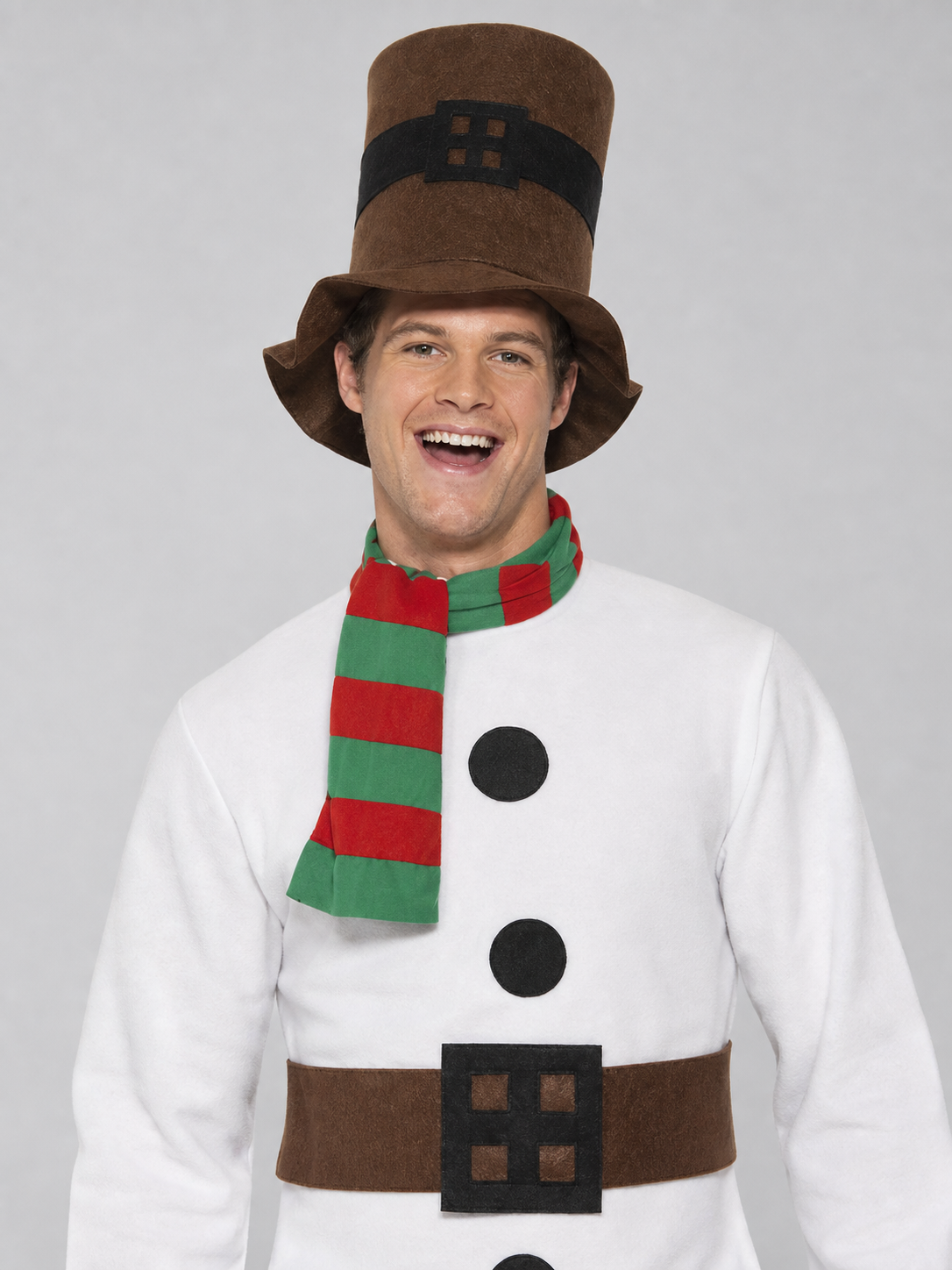 Snowman Holiday Costume with Hat and Scarf