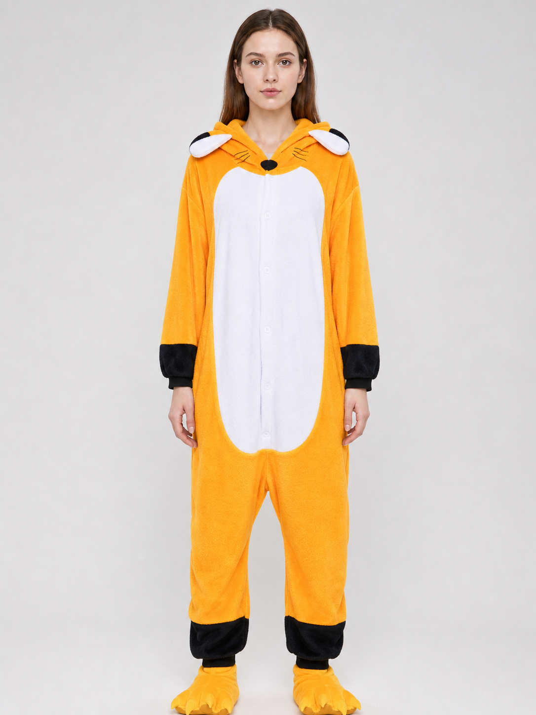 Fox Kigurumi Hooded Onesie for Sleep and Costume