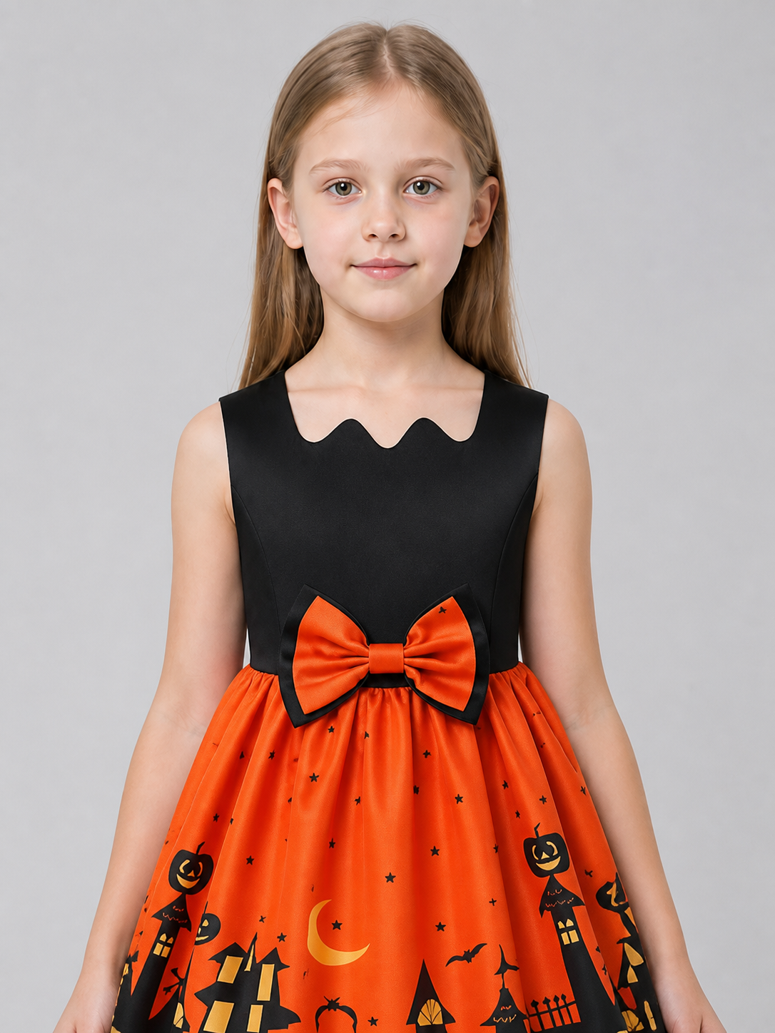 Children’s Halloween Costume Dress with Full Skirt product detail 2