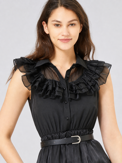 Wednesday Addams Cosplay Dress, Punk Style