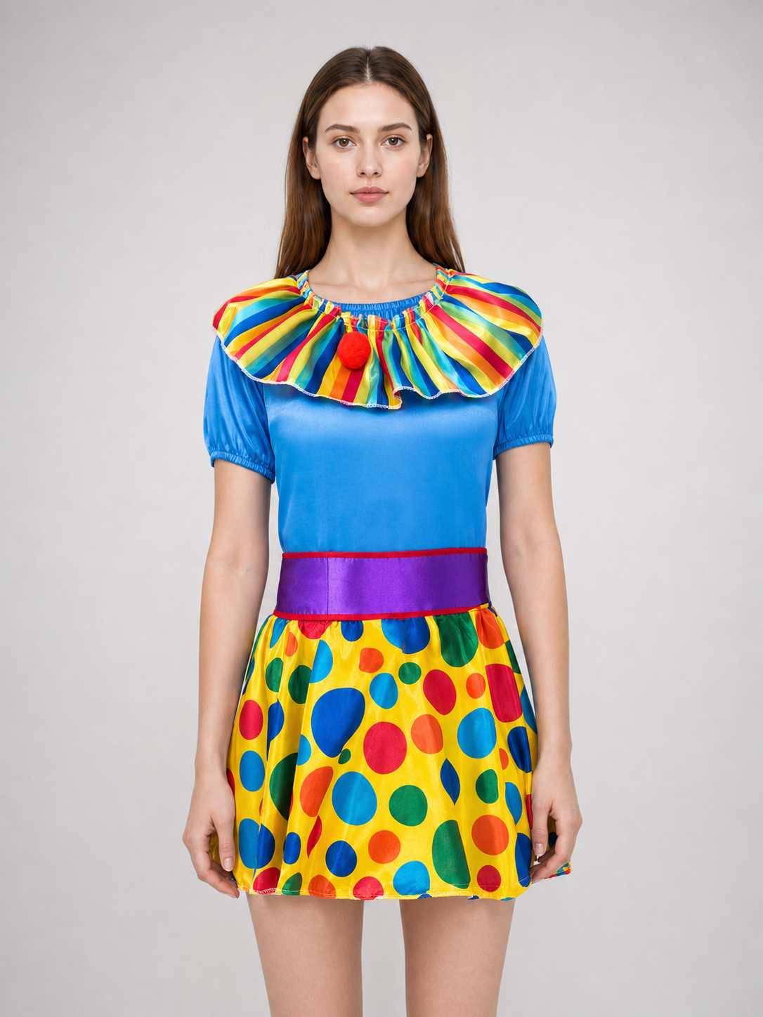 Clown Costume Dress with Hat