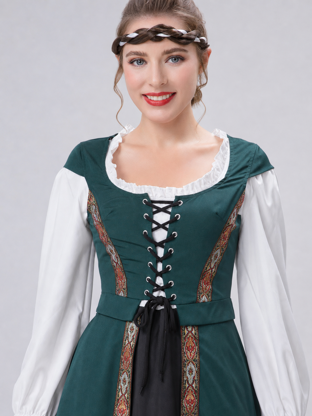 Medieval Costume Dress for Cosplay and Stage