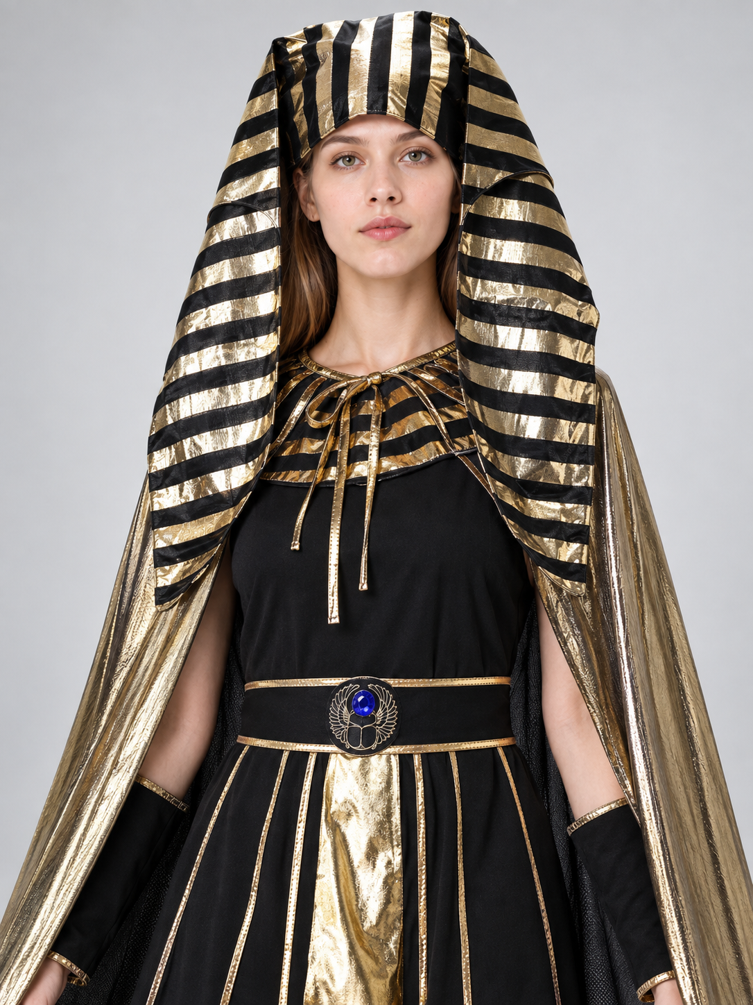 Egyptian Carnival Costume with Gold-Tone Trim Costumes detail 2